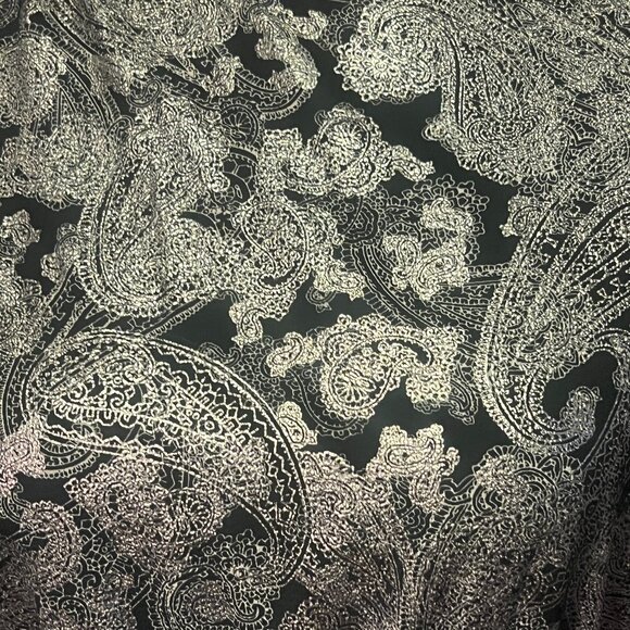 MICHAEL Michael Kors Silver and Black Paisley Print Dress - Picture 3 of 8
